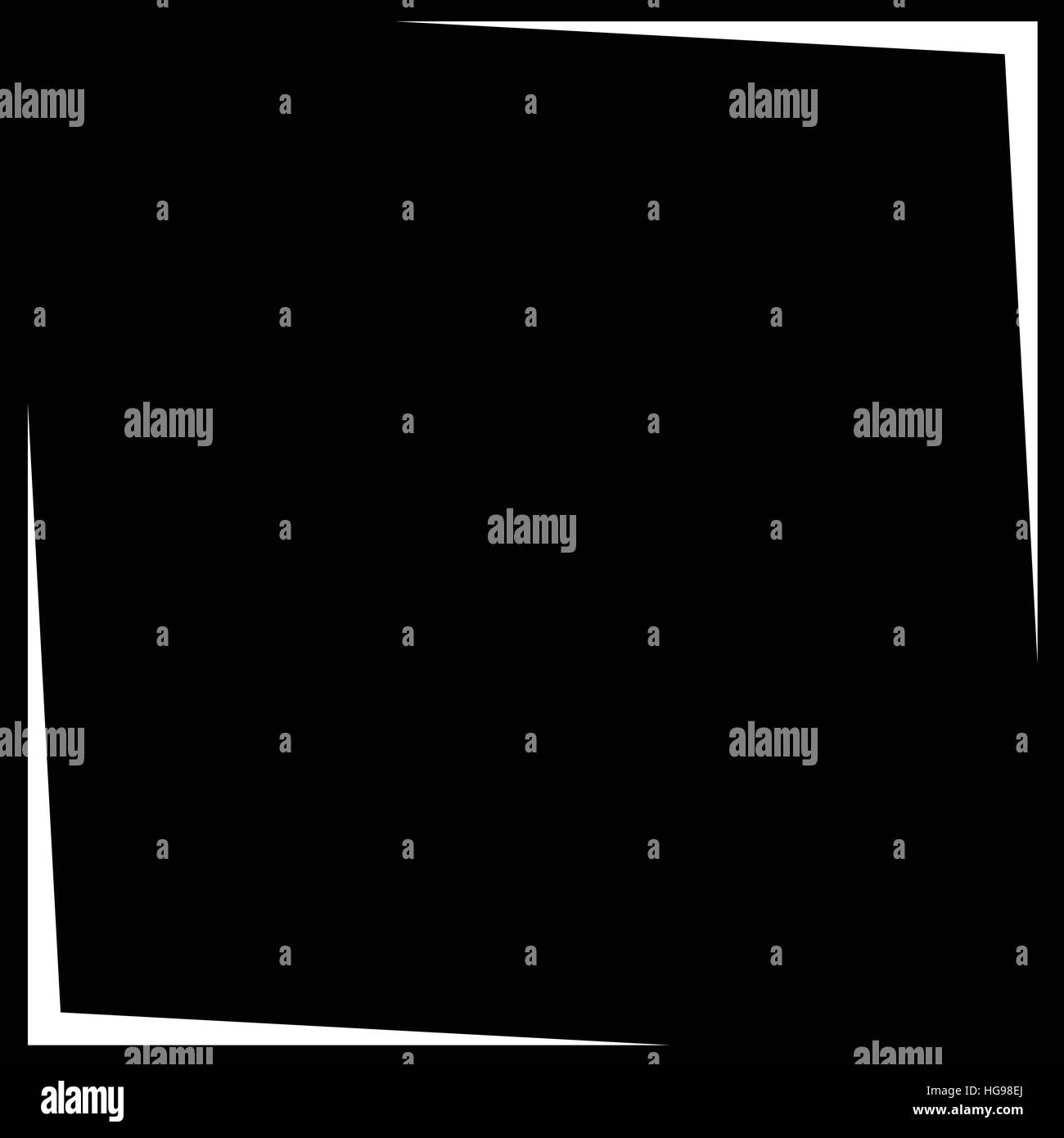 Square photo, picture frame, picture border. Conceptual crosshair