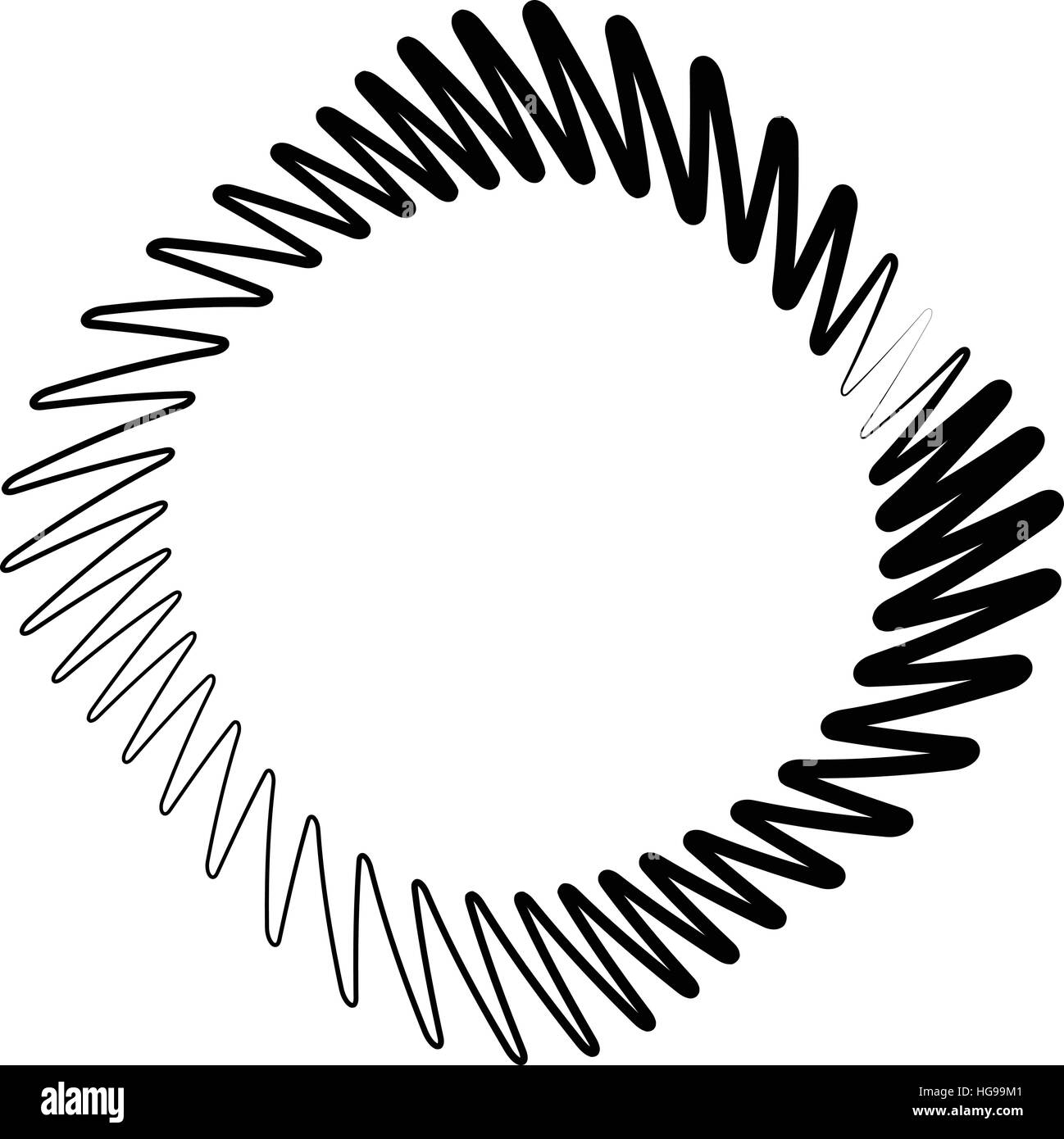Element(s) with rotating distortion, spiral effect. Abstract geometric elements Stock Vector