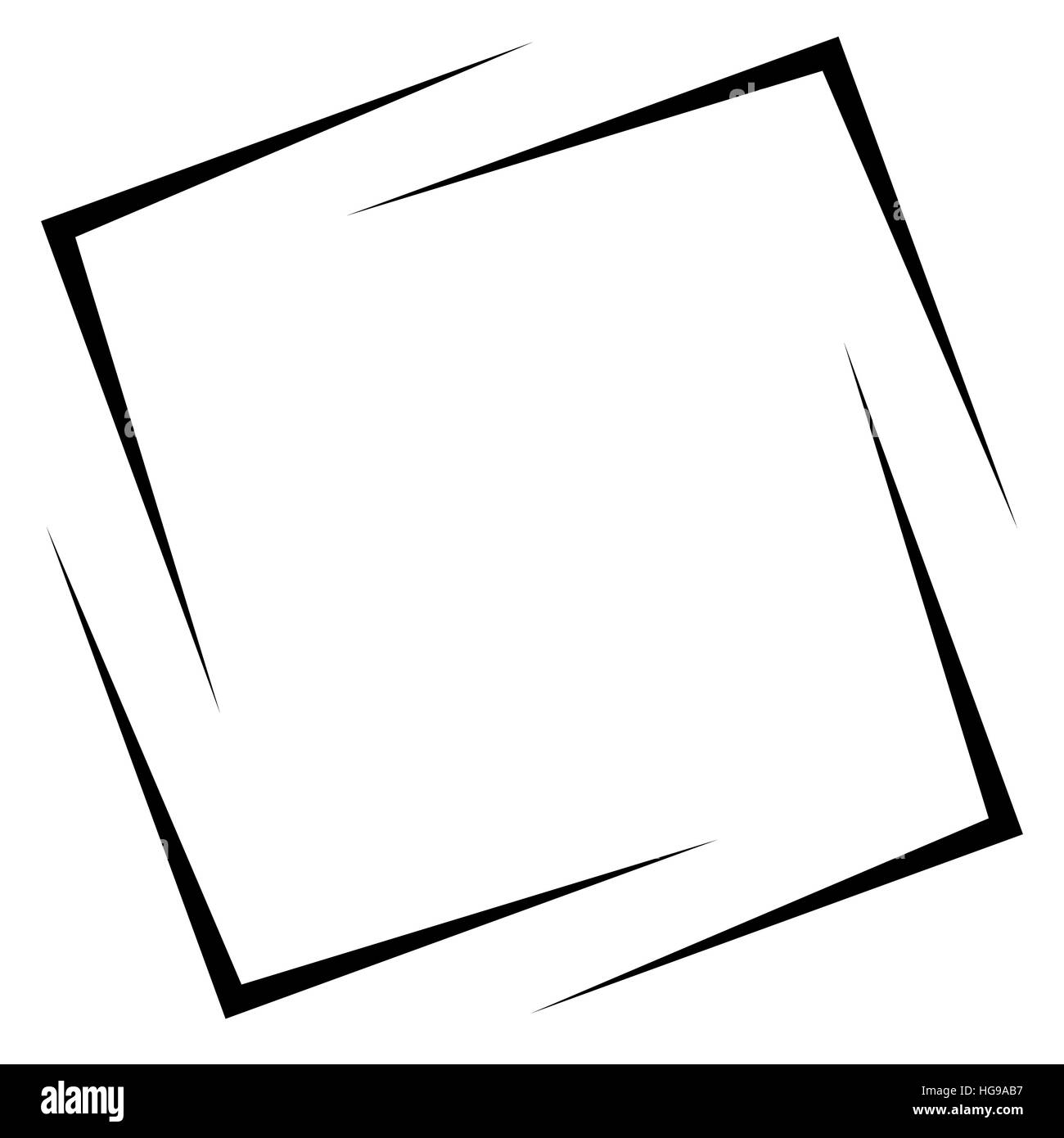 Square photo, picture frame, picture border. Conceptual crosshair