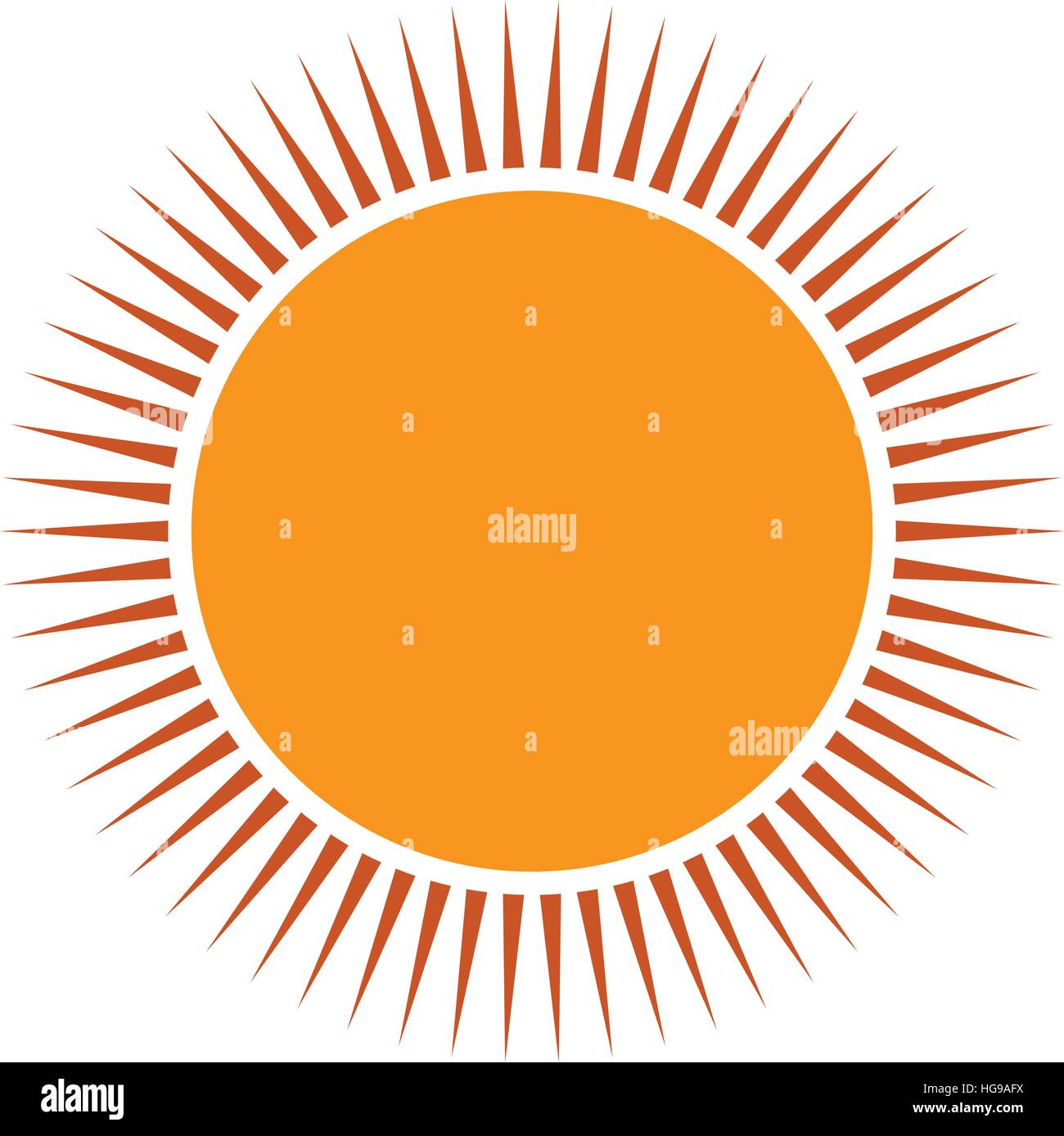 Flat sun icon, sun clip art illustration Stock Vector Image & Art - Alamy
