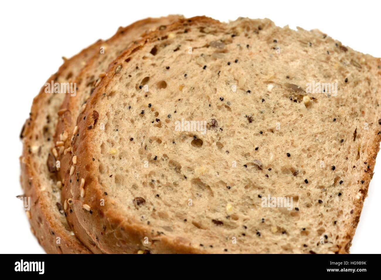 Slices Of Warburtons Seeded Batch Loaf Five Seed Combination Of Stock Photo Alamy