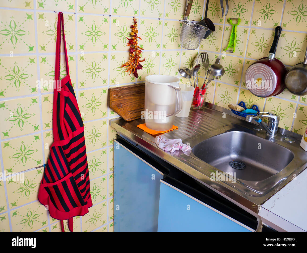 The Kitchen backgrounds and objects. Stock Photo