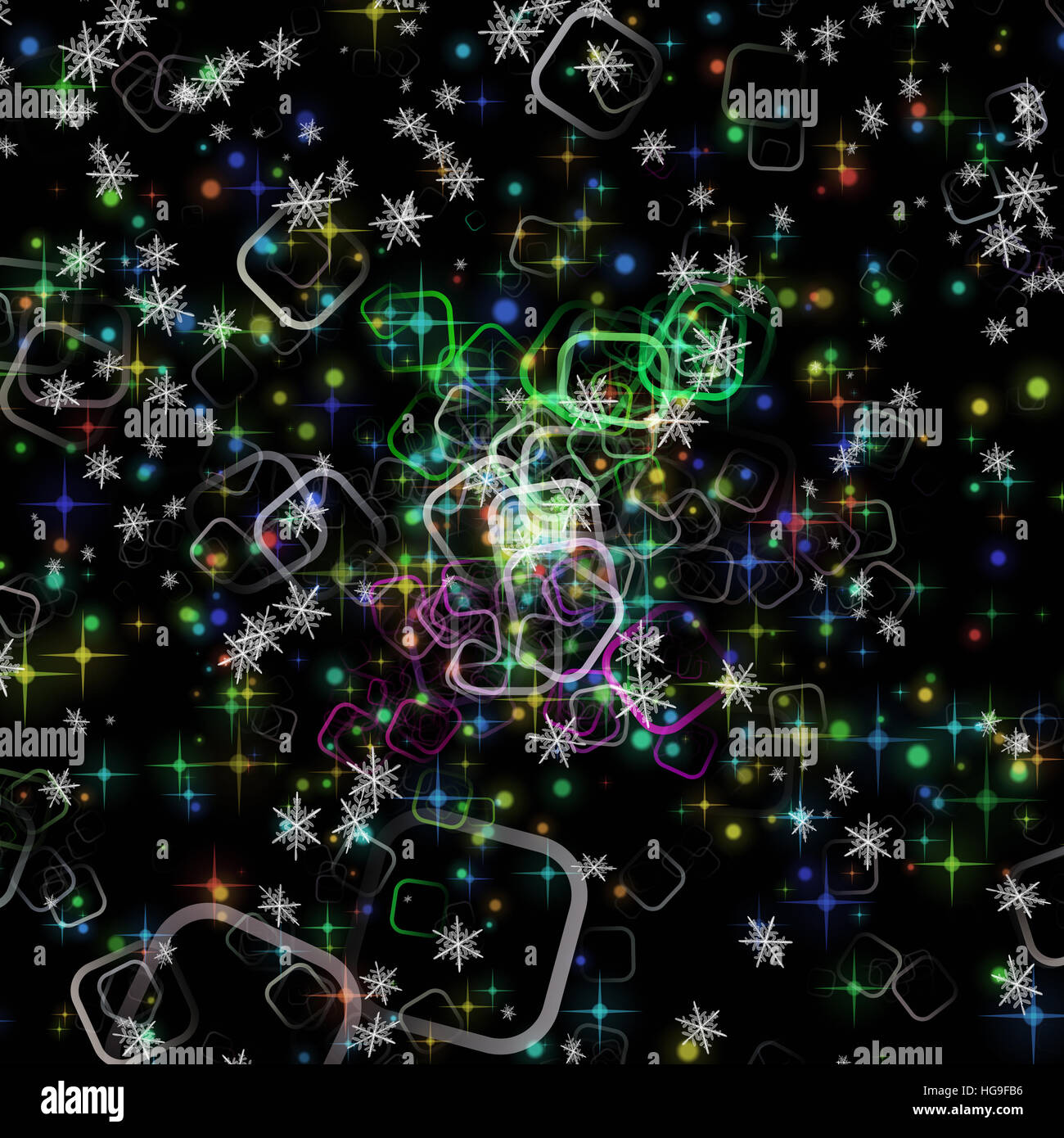 Wonderful Christmas background design with snowflakes and stars Stock ...