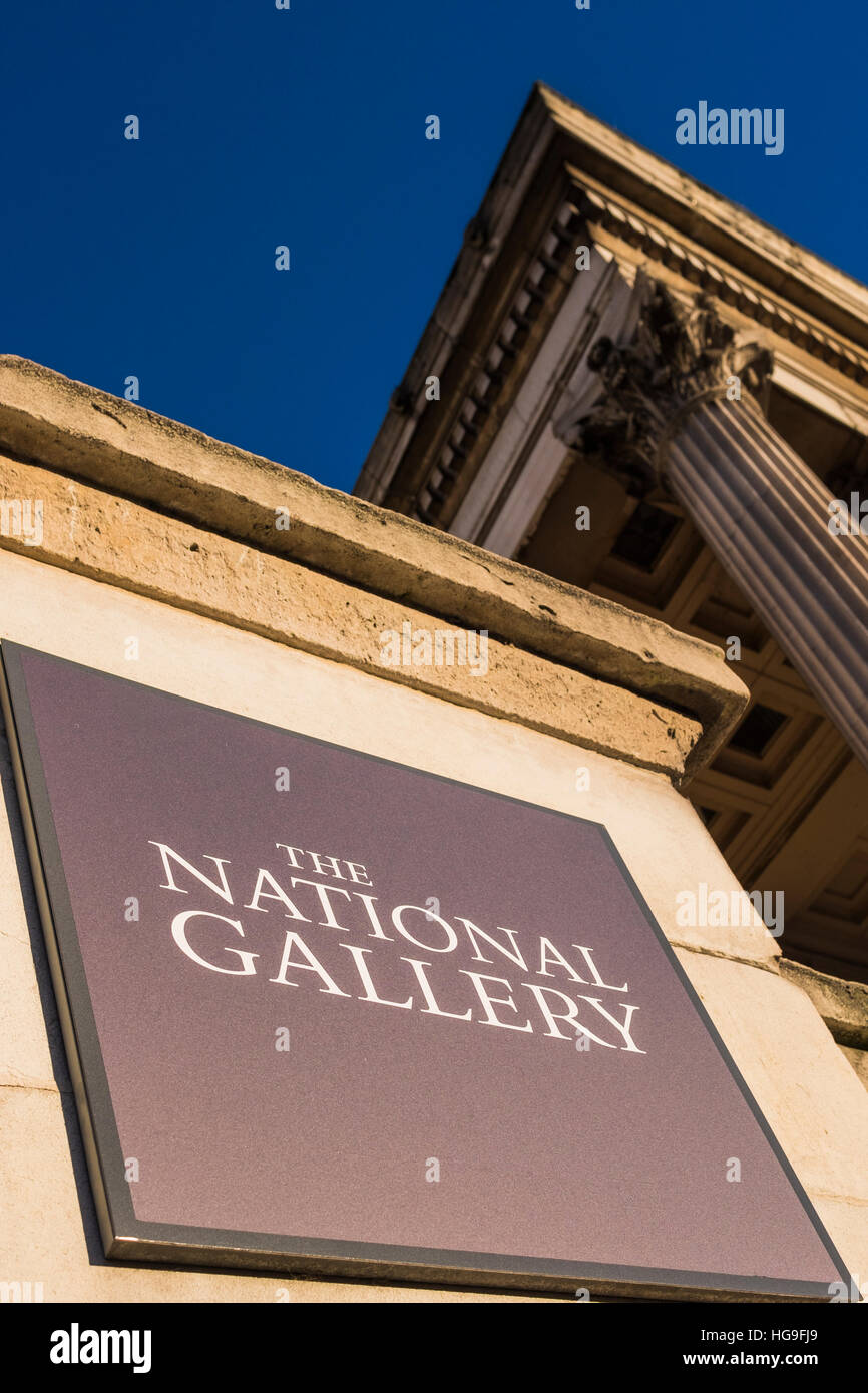 The national gallery sign hi-res stock photography and images - Alamy