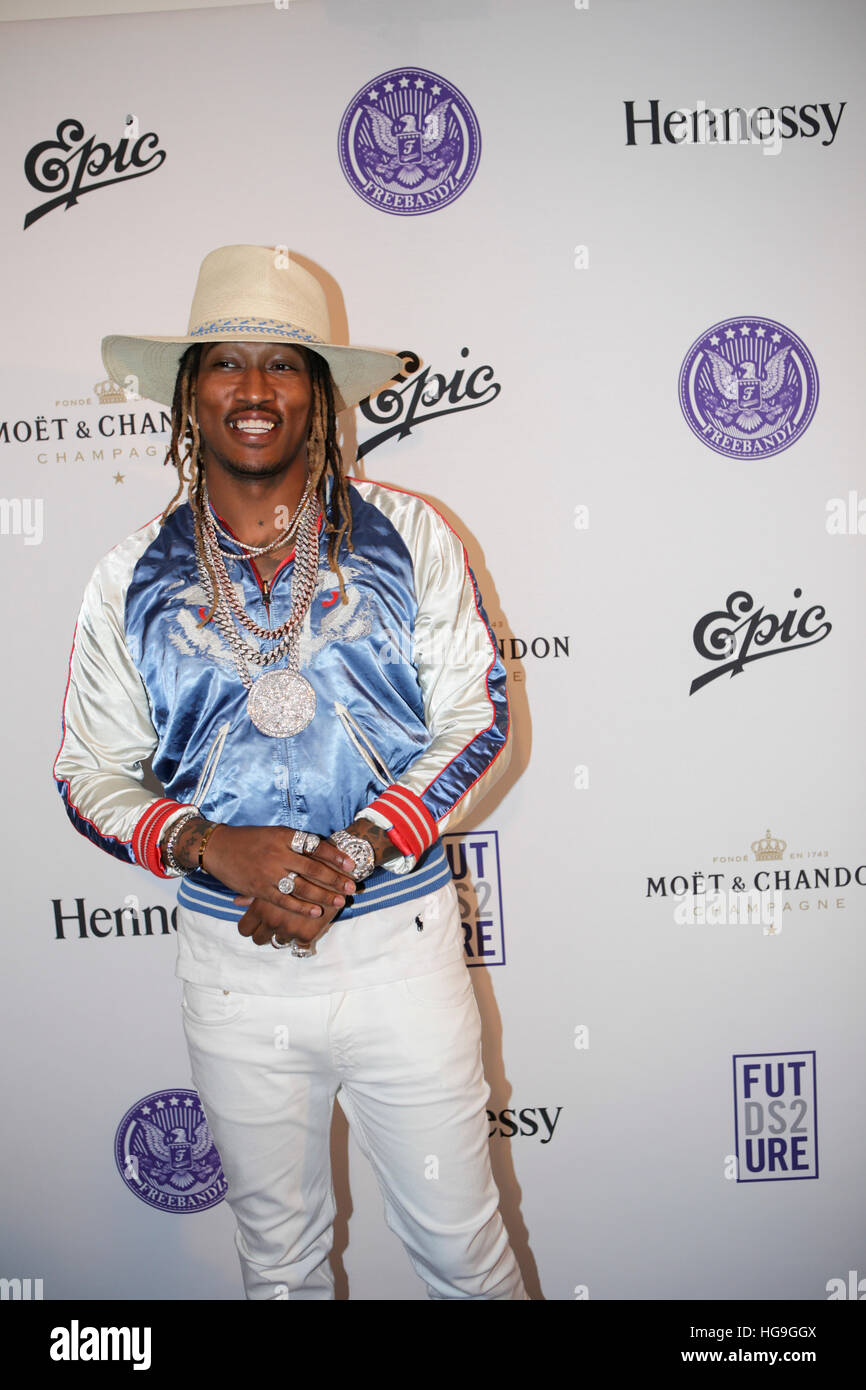 Future arrives at the release party for his latest album, Dirty Sprite