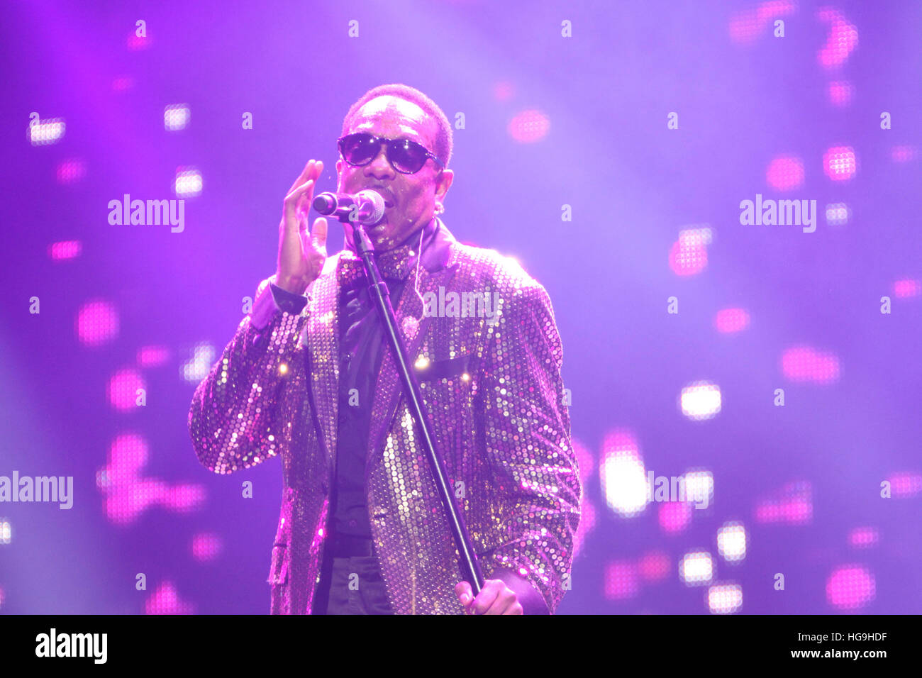 Charlie Wilson performs at the 2015 Essence Music festival at the Superdome on July 3rd, 2015 in New Orleans, Louisiana. Stock Photo