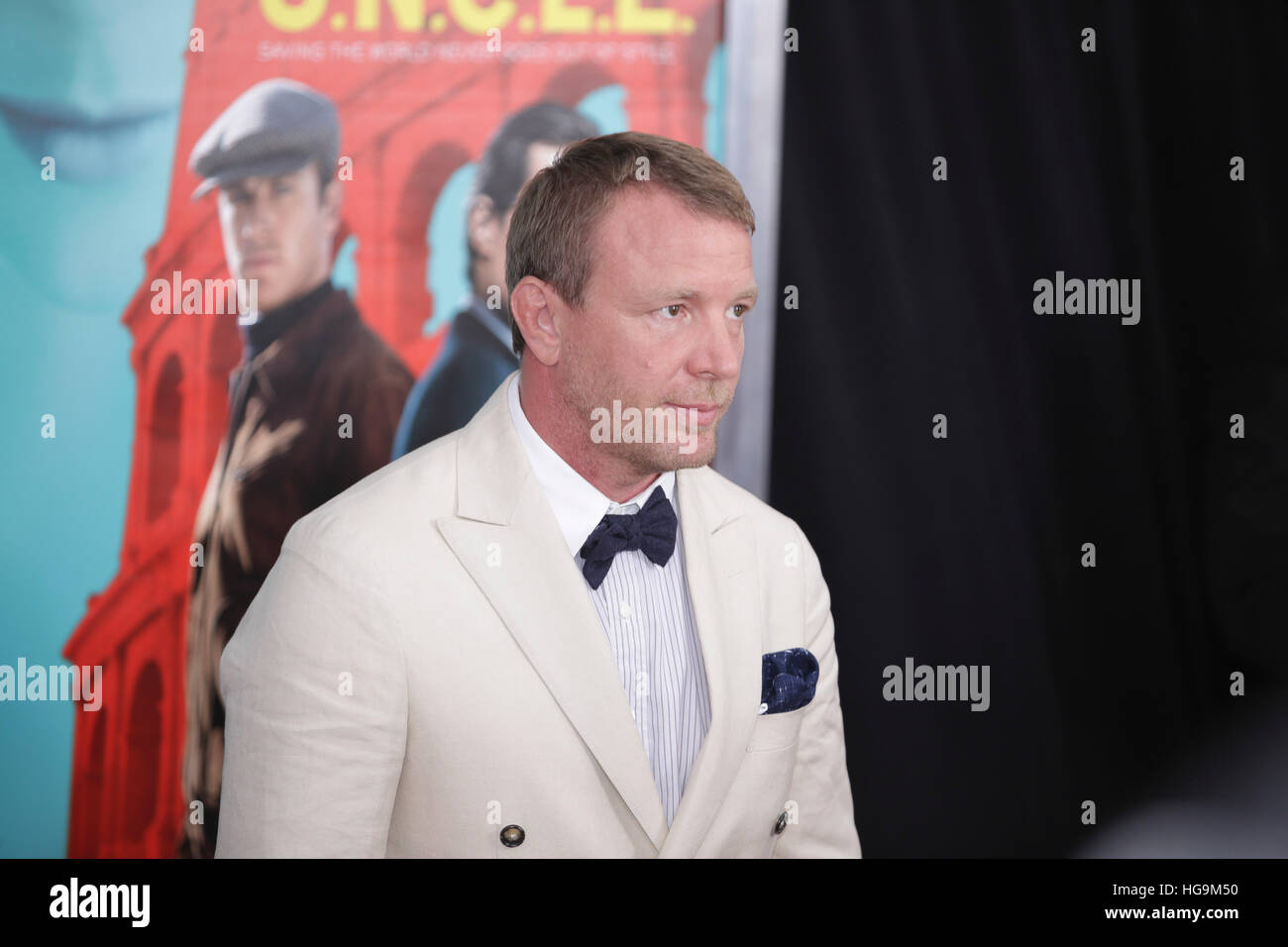 Justin Ritchie Actor Guy Ritchie arrives at The Man From U.N.C.L.E premiere at the Zigfield ...