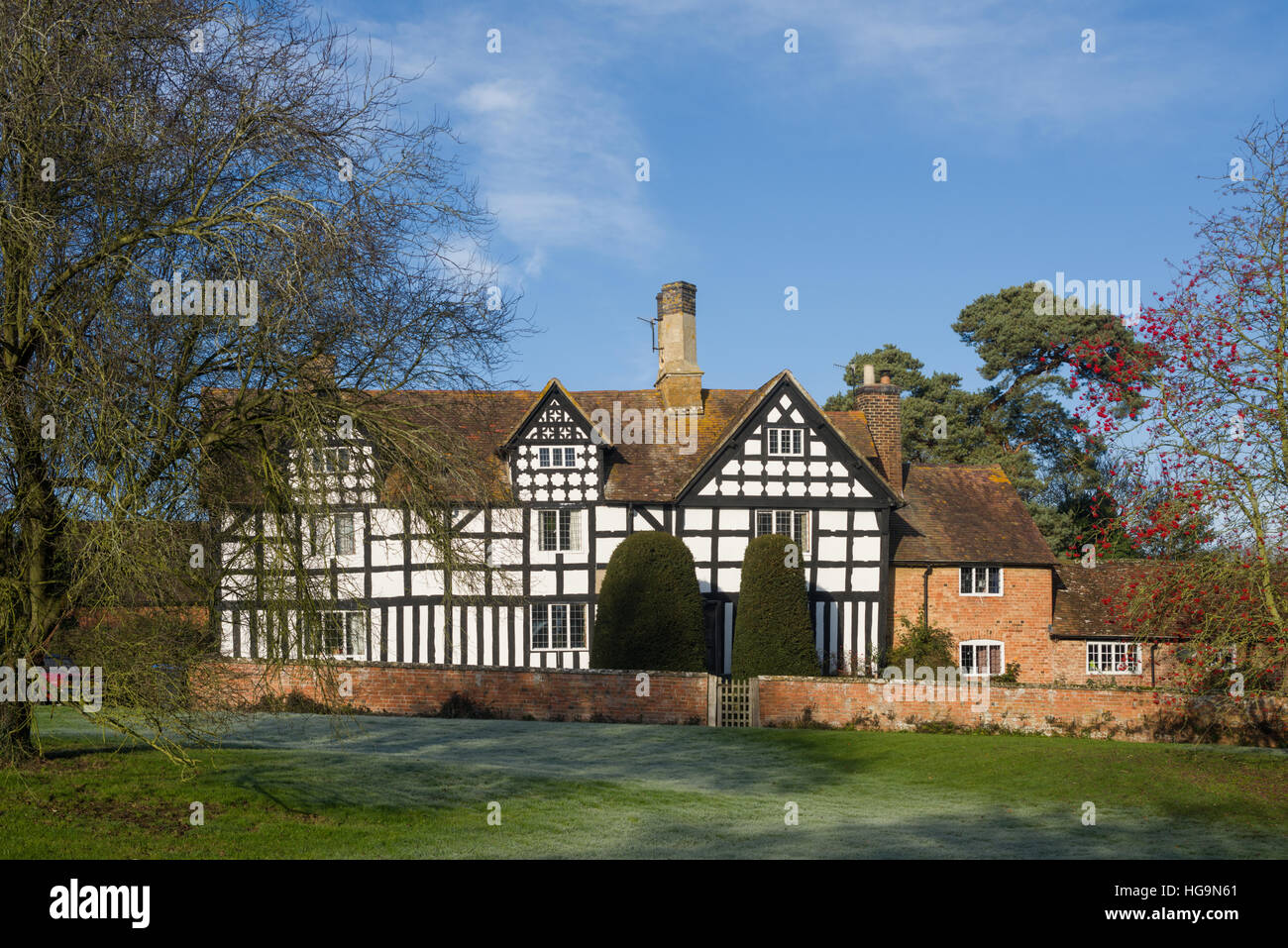 Tudor Property in the village centre of PrestononStour, Warwickshire, England, United Kingdom