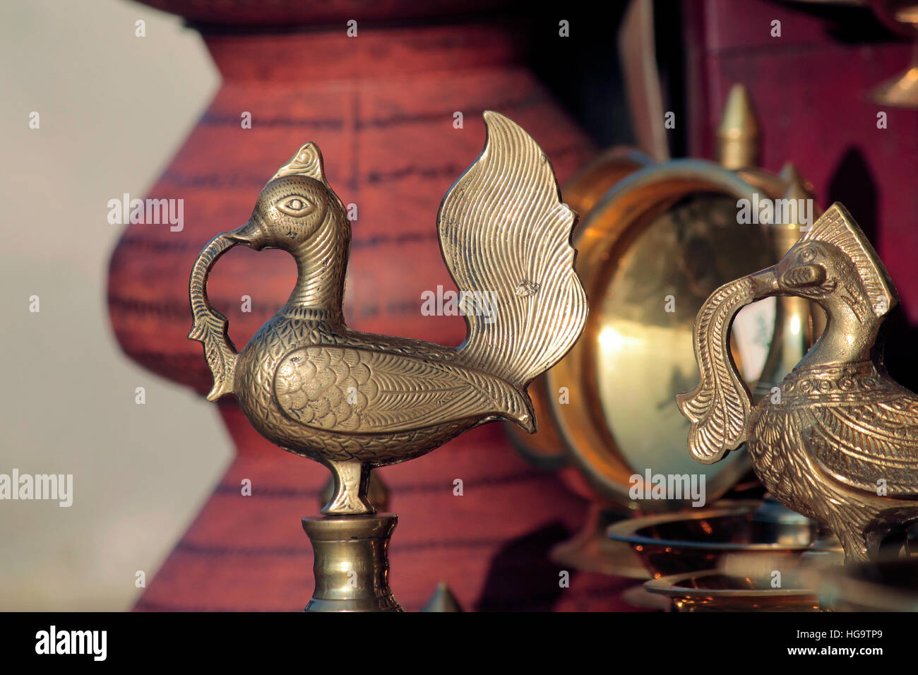 Golden lamp Stock Photo