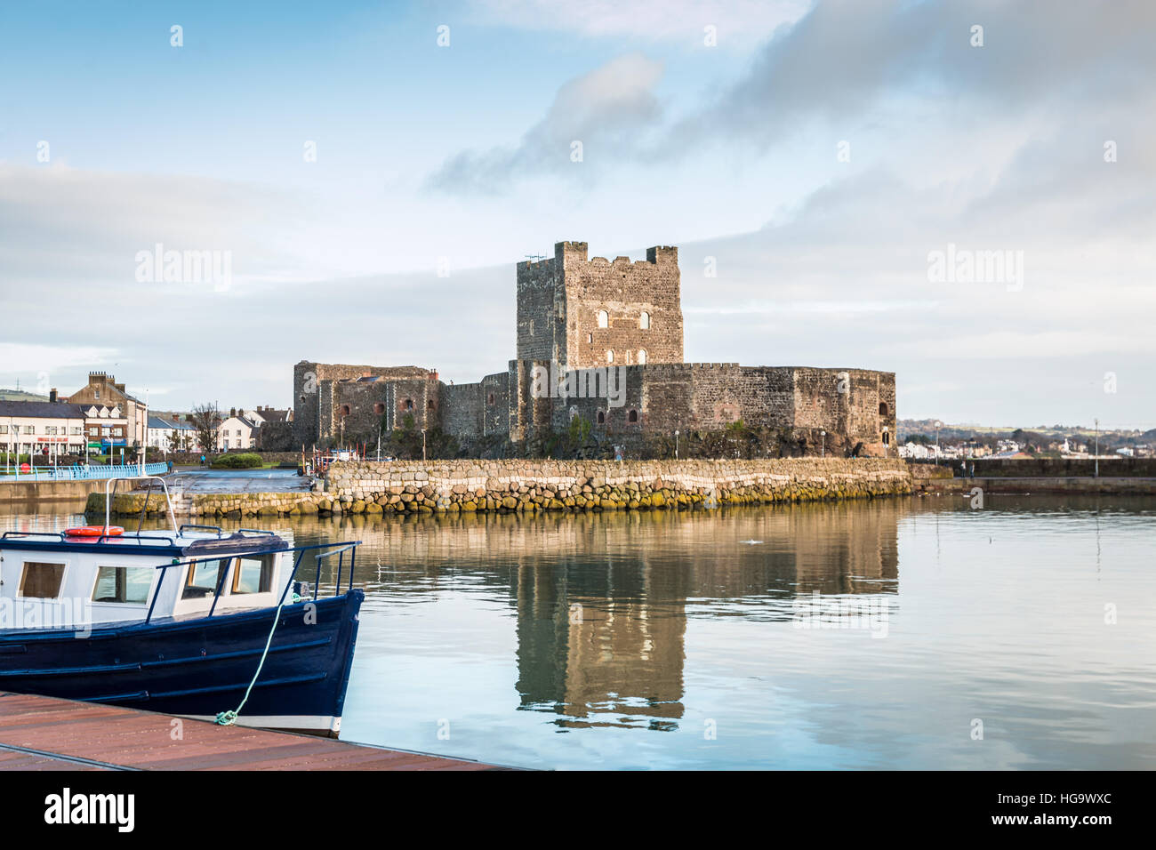 Carrickfergus castle in Northern Ireland Stock Photo