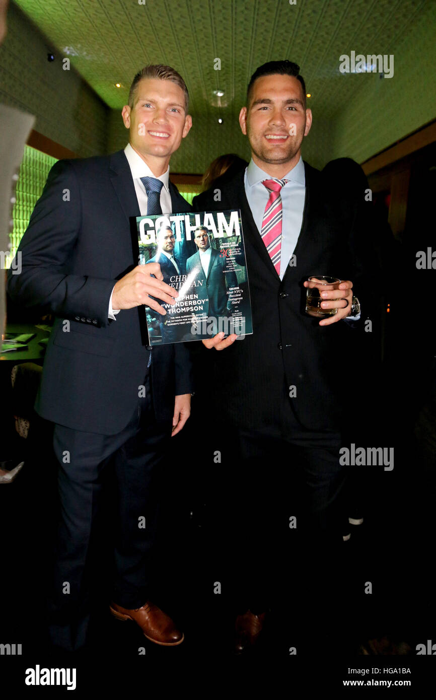 Stephen ‘Wonderboy’ Thompson and Chris Weidman attending Gotham
