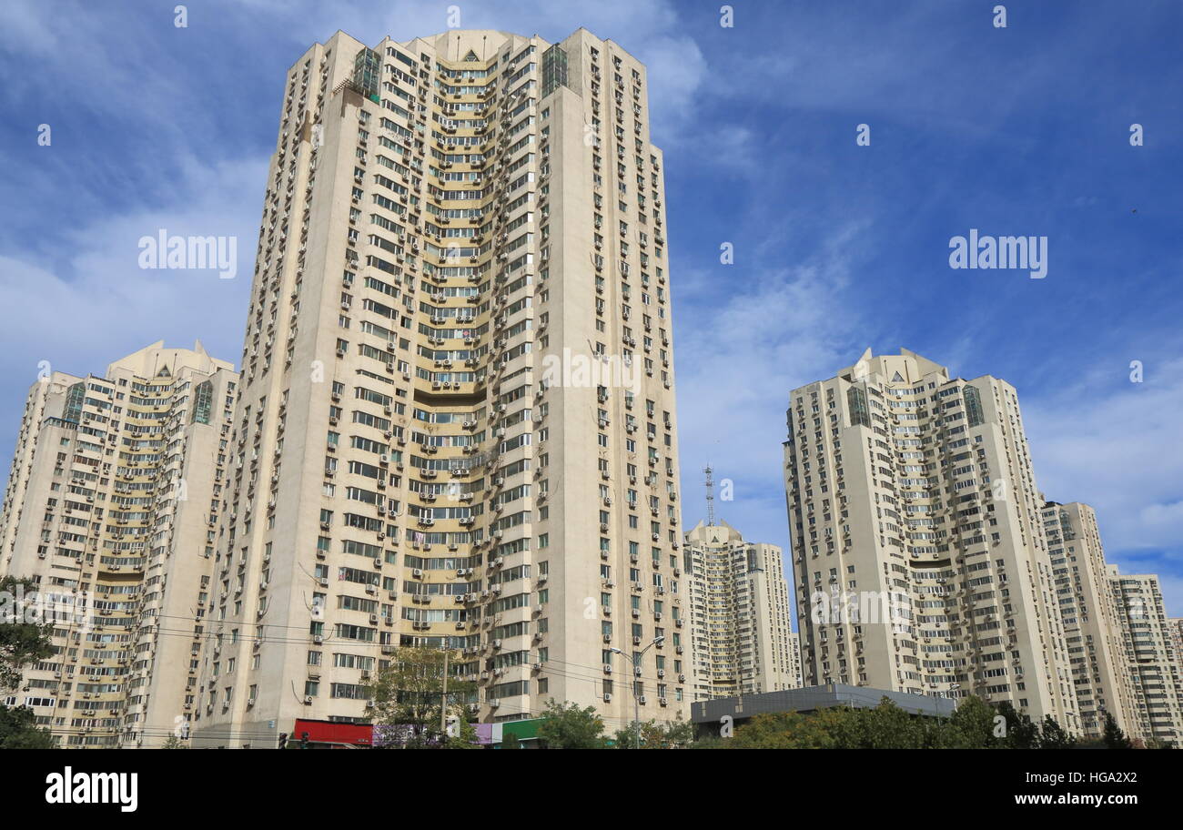 Residential apartment building in Beijing China Stock Photo Alamy