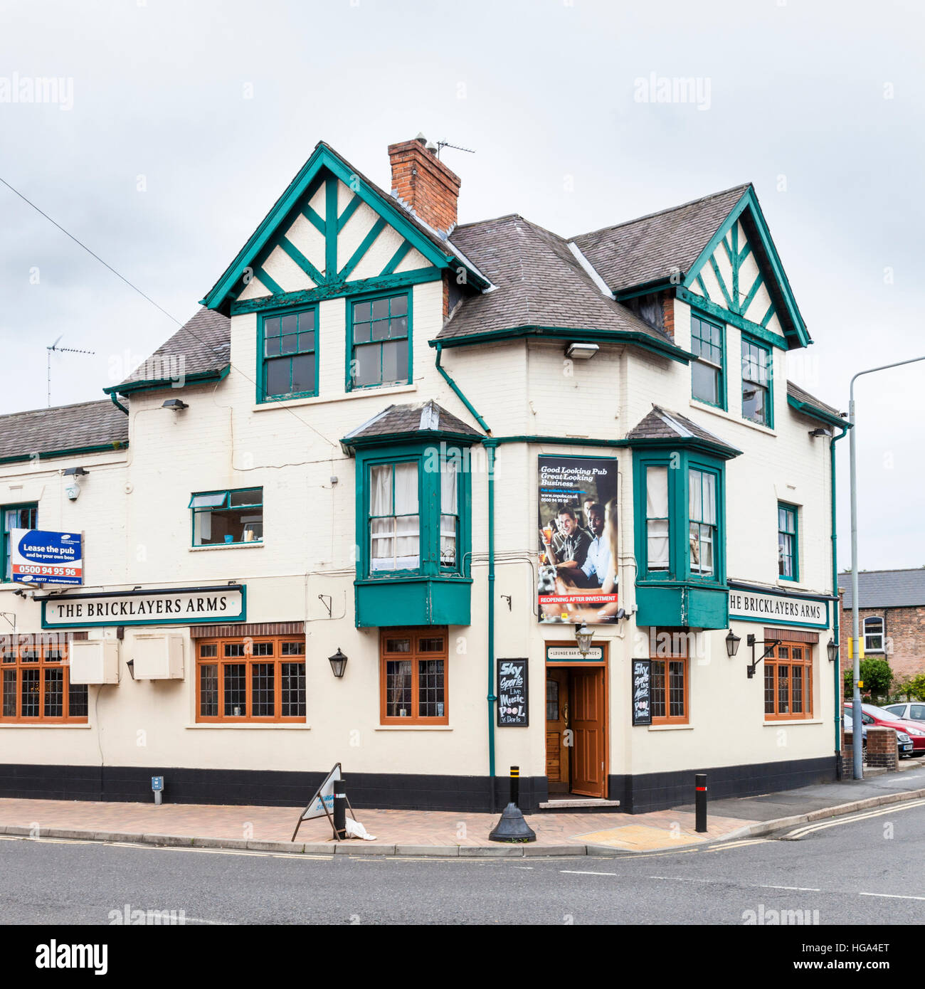 The Bricklayer's Arms, a pub in Ruddington, Nottinghamshire, England, UK Stock Photo
