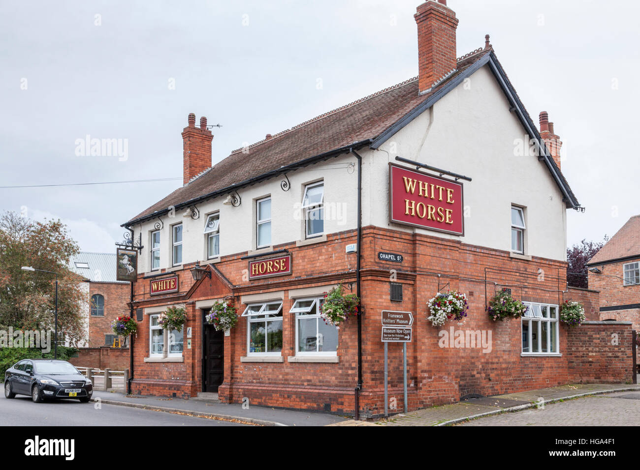 The White Horse pub, Ruddington, Nottinghamshire, England, UK Stock
