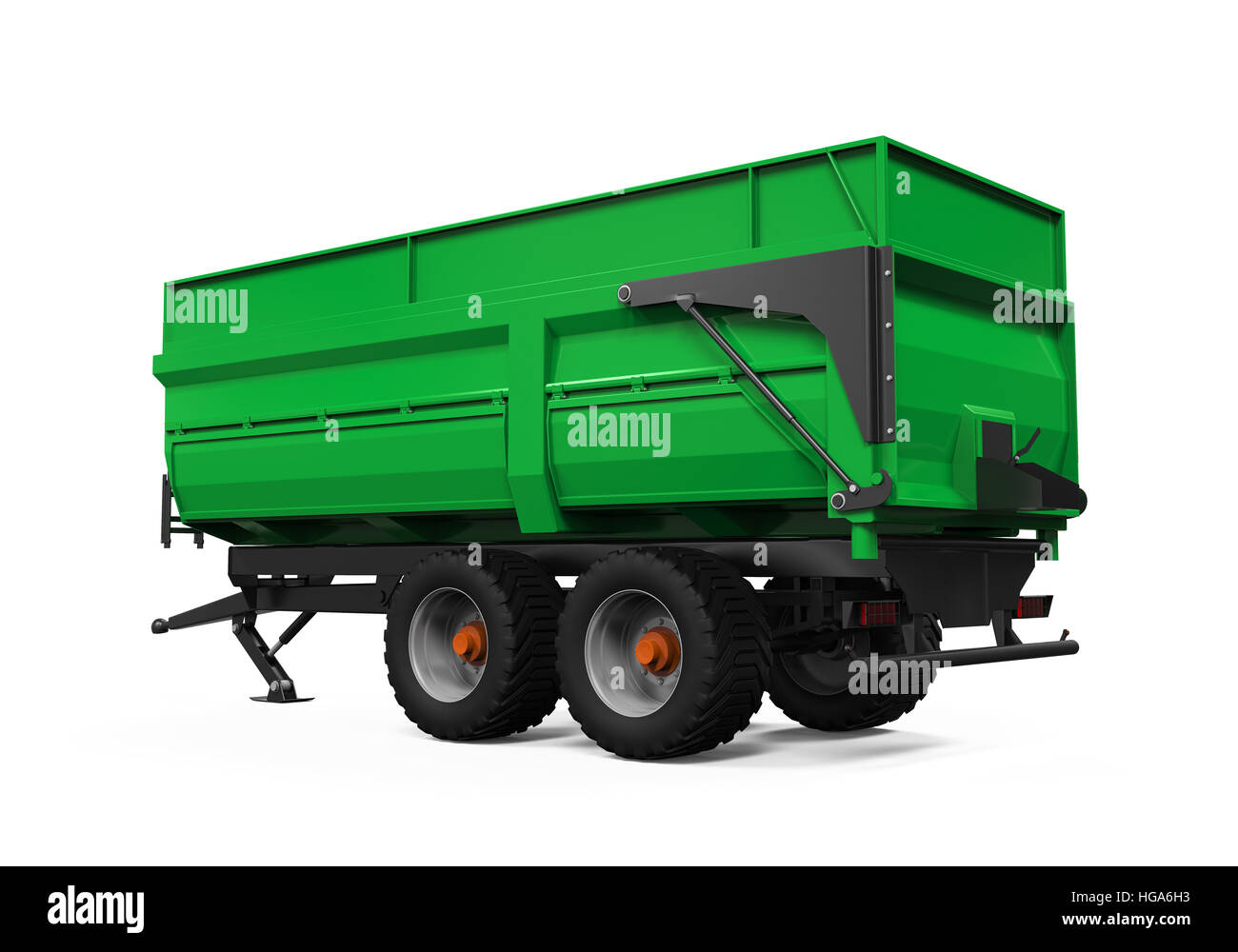 Agricultural Trailer Isolated Stock Photo