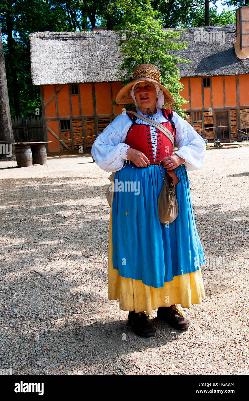 Historic Jamestown on the James River where the earliest European