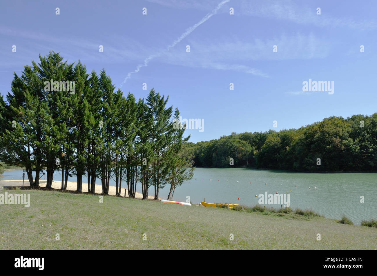 Lac de Lupiac, near Lupiac, France Stock Photo Alamy