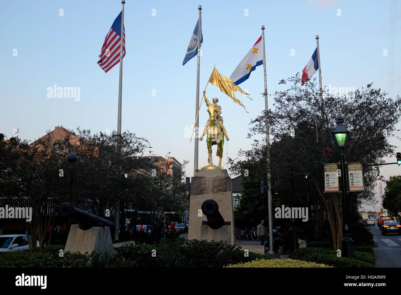 NEW ORLEANS, LA Statue of Joan of Arc in the French Quarter. 11/15/16