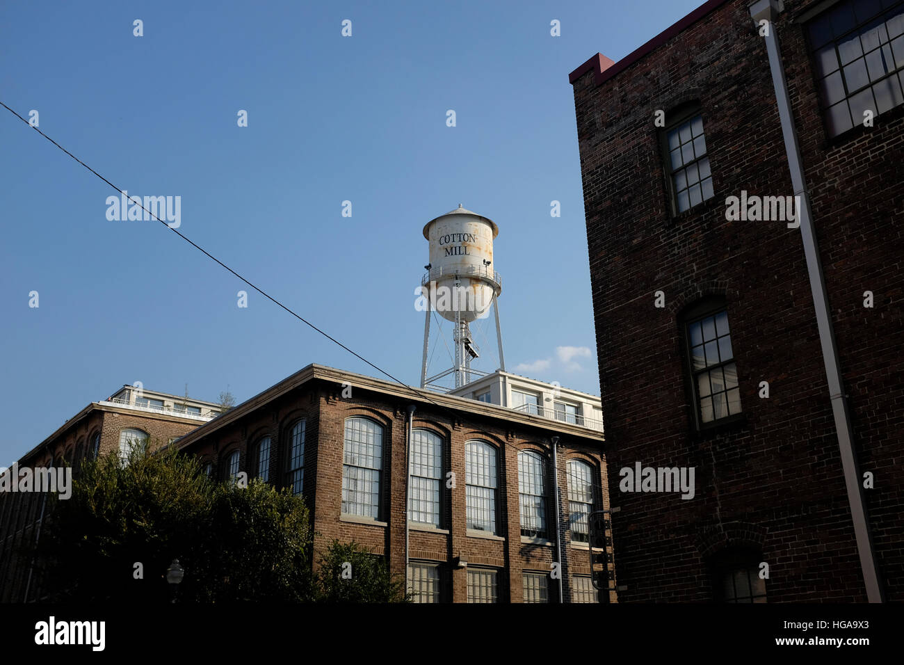 NEW ORLEANS, LA Water tower on top of a building. 11/15/16 Stock Photo