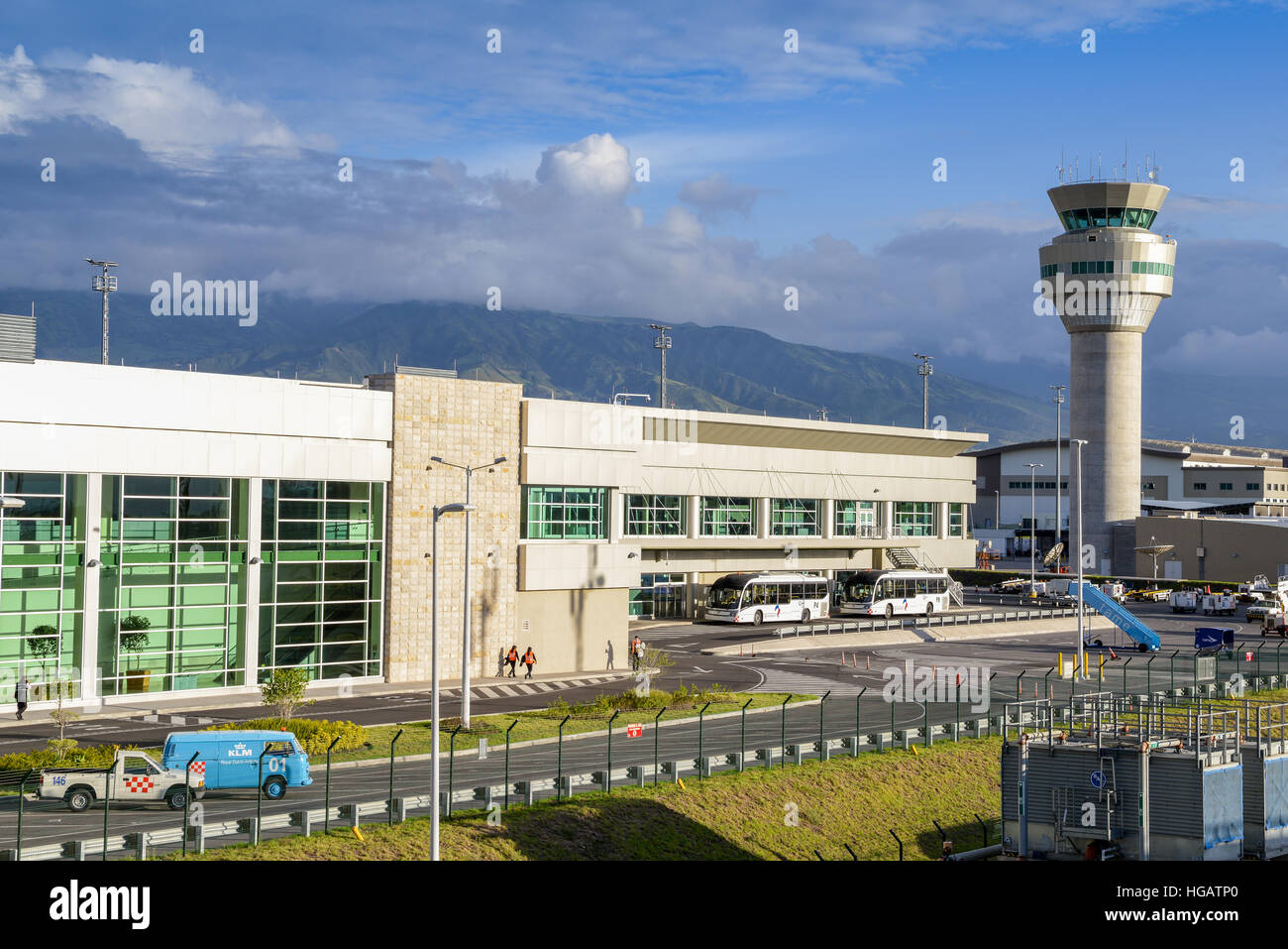 Entrance to the international terminal of the new Quito Mariscal Sucre ...
