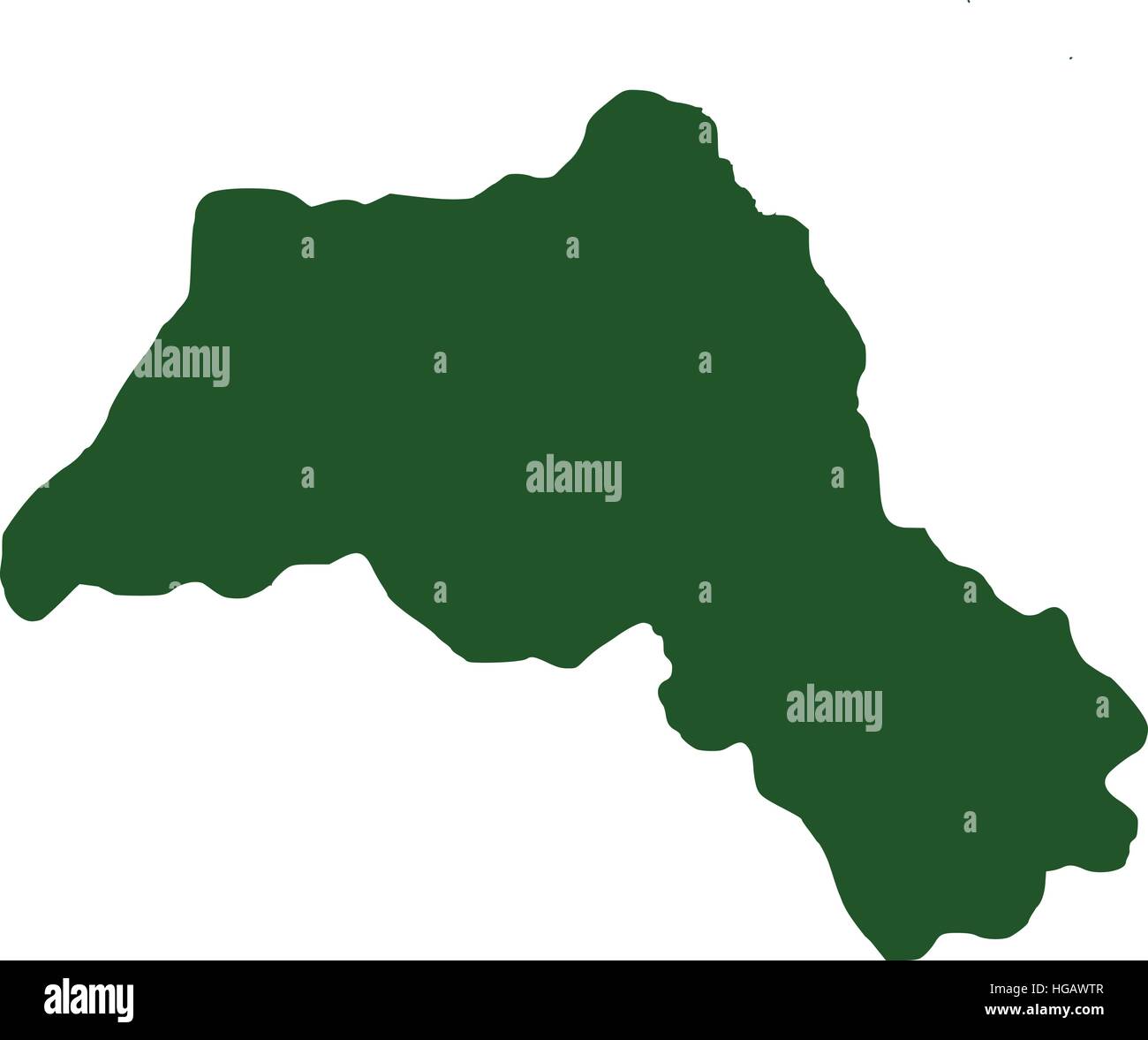 Kurdistan map Stock Vector