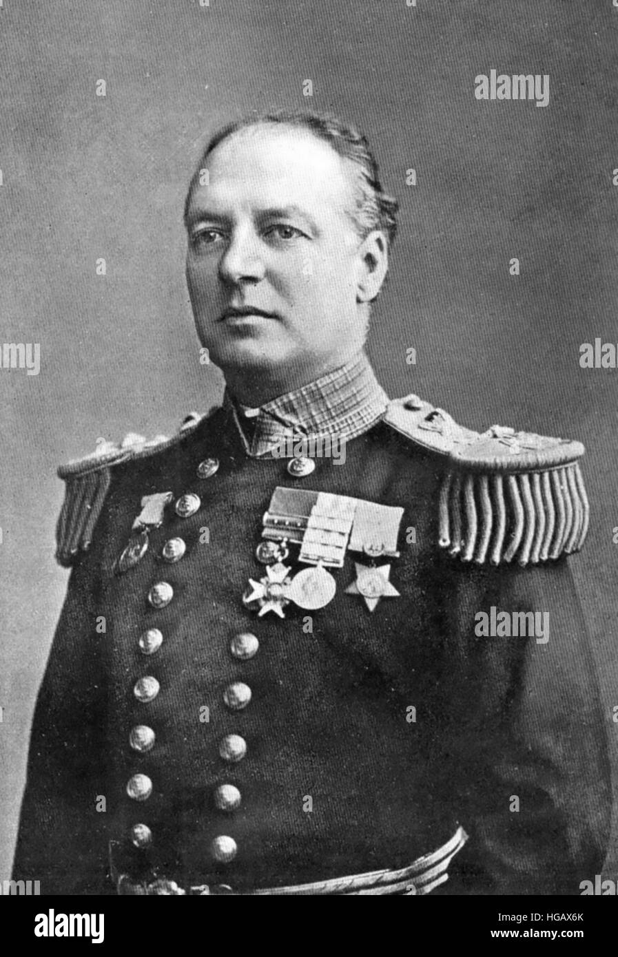 CHARLES BERESFORD (1846-1919) British Admiral and MP Stock Photo