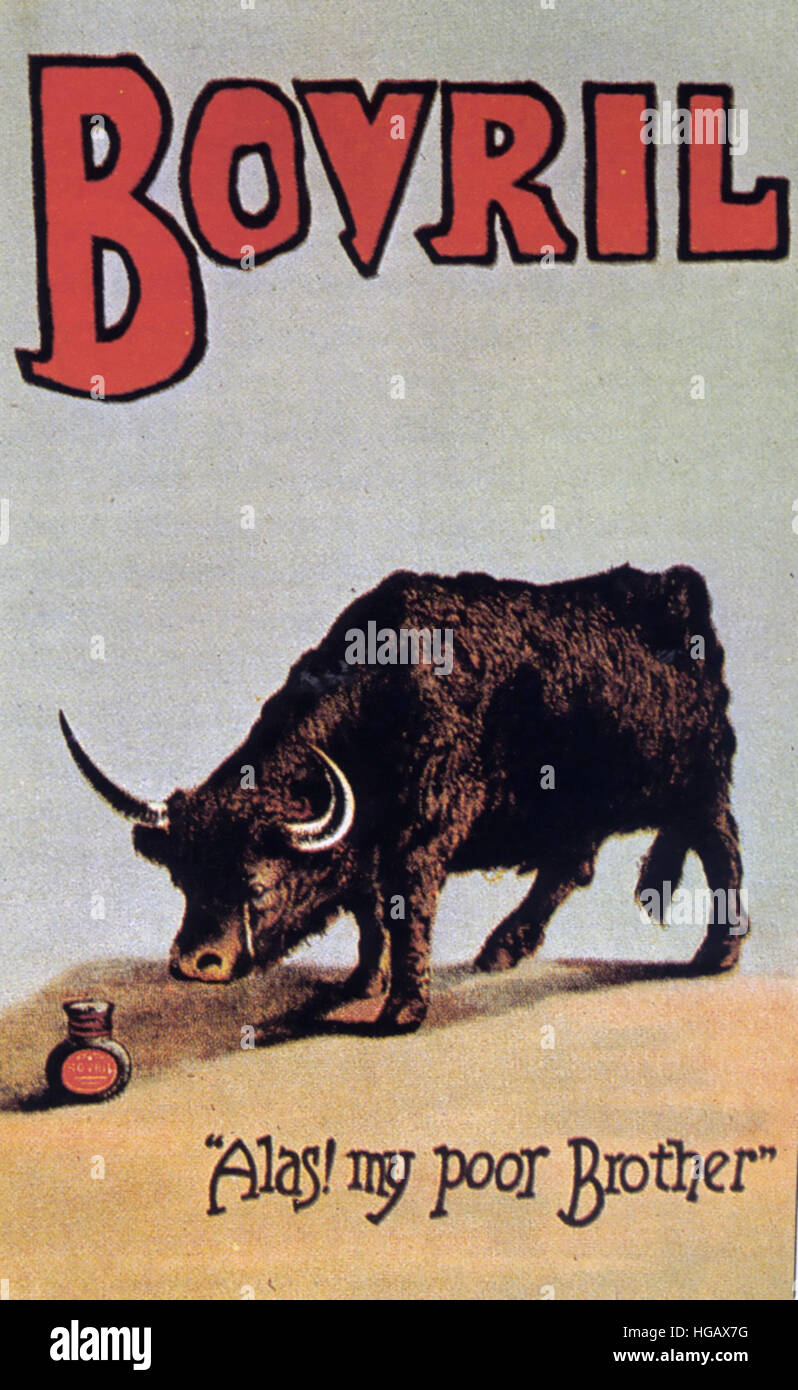 BOVRIL poster 1896 Stock Photo