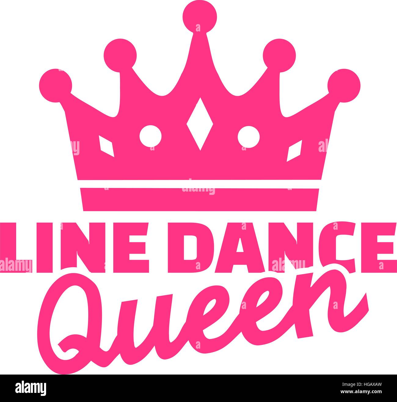 Line dance queen Stock Vector Image & Art Alamy
