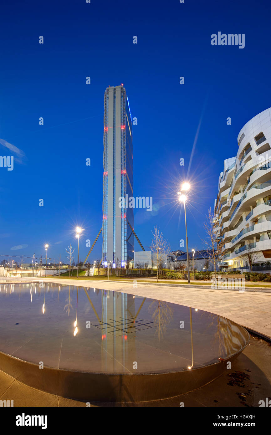 Isozaki tower in Milan, Italy Stock Photo - Alamy