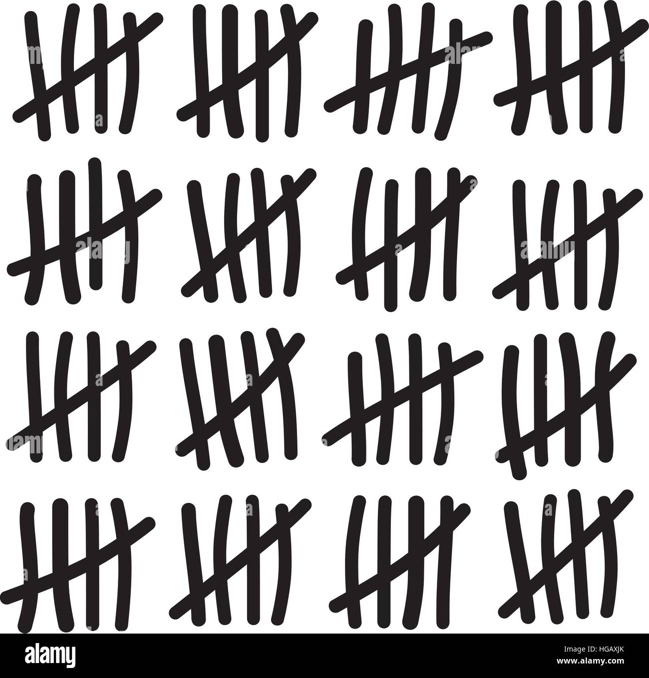 80 lines counting - Eightieth birthday Stock Vector Image & Art - Alamy