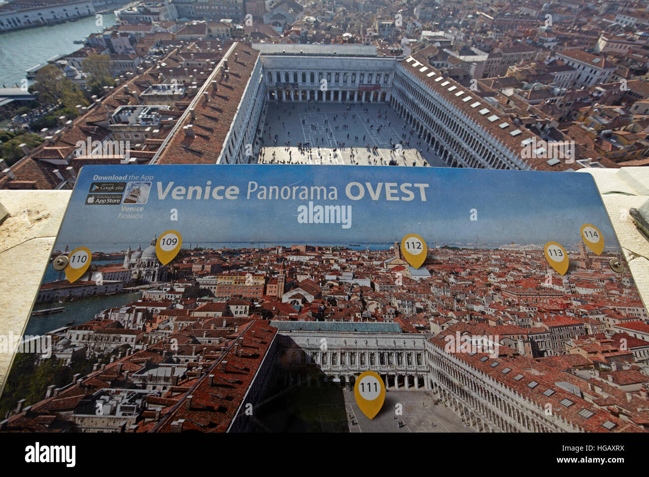Aerial view of Venice, Italy Stock Photo
