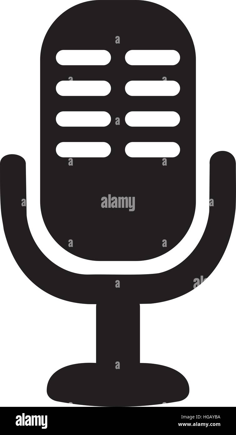 Retro microphone icon Stock Vector Image & Art - Alamy
