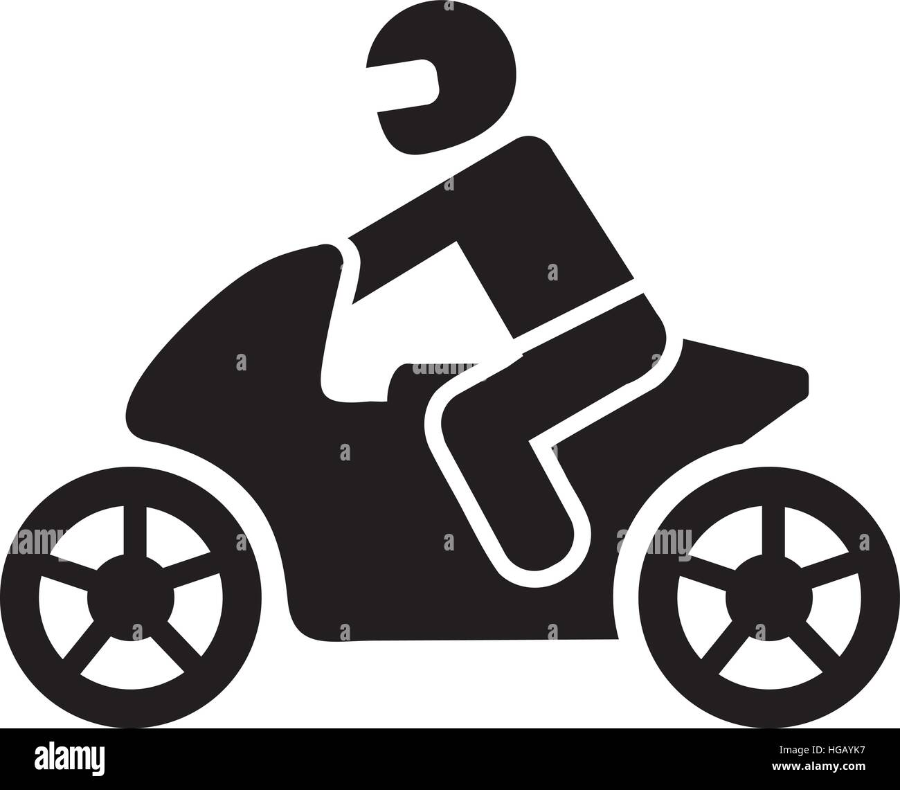 Motorbike pictogram hi-res stock photography and images - Alamy