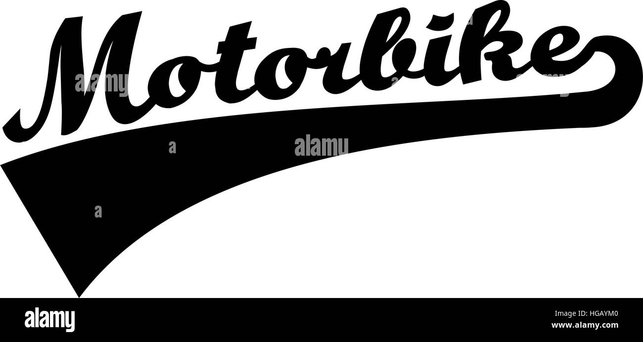Motorbike word retro Stock Vector Image & Art Alamy