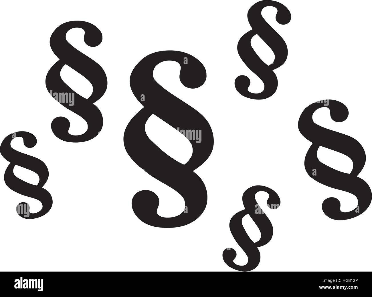 Paragraph symbols Stock Vector