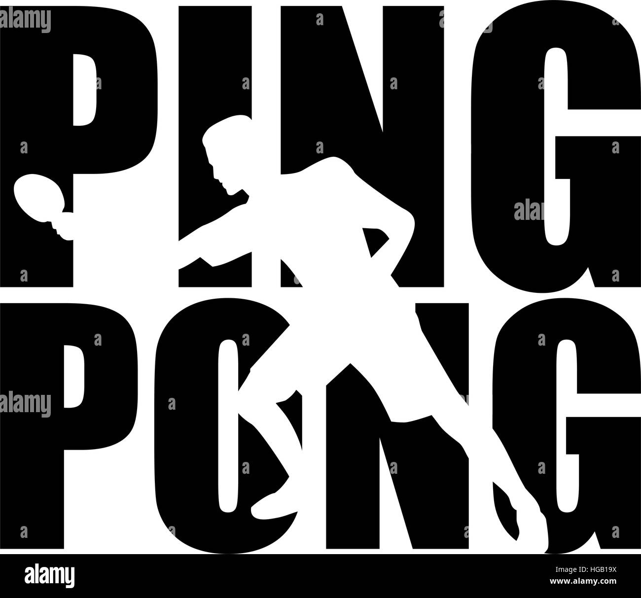 Ping pong paddle vector vectors hires stock photography and images Alamy