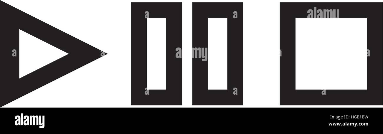 Pause pictogram Stock Vector Images - Alamy