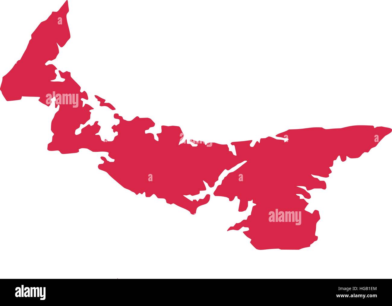 Map of prince edward island Stock Vector Image & Art Alamy