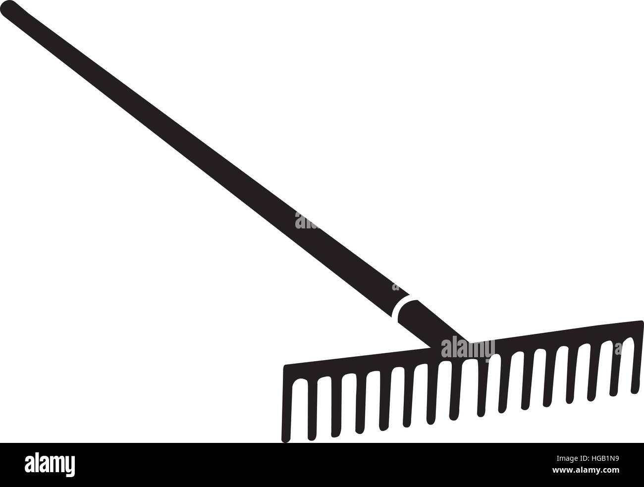Rake symbol Stock Vector Images Alamy