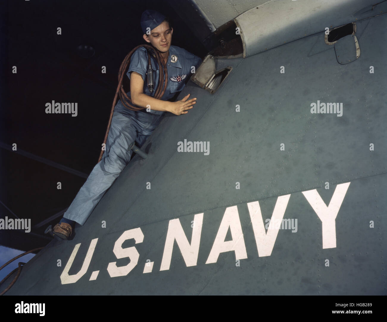 A cowler under civil service at the Naval Air Base, Corpus Christi