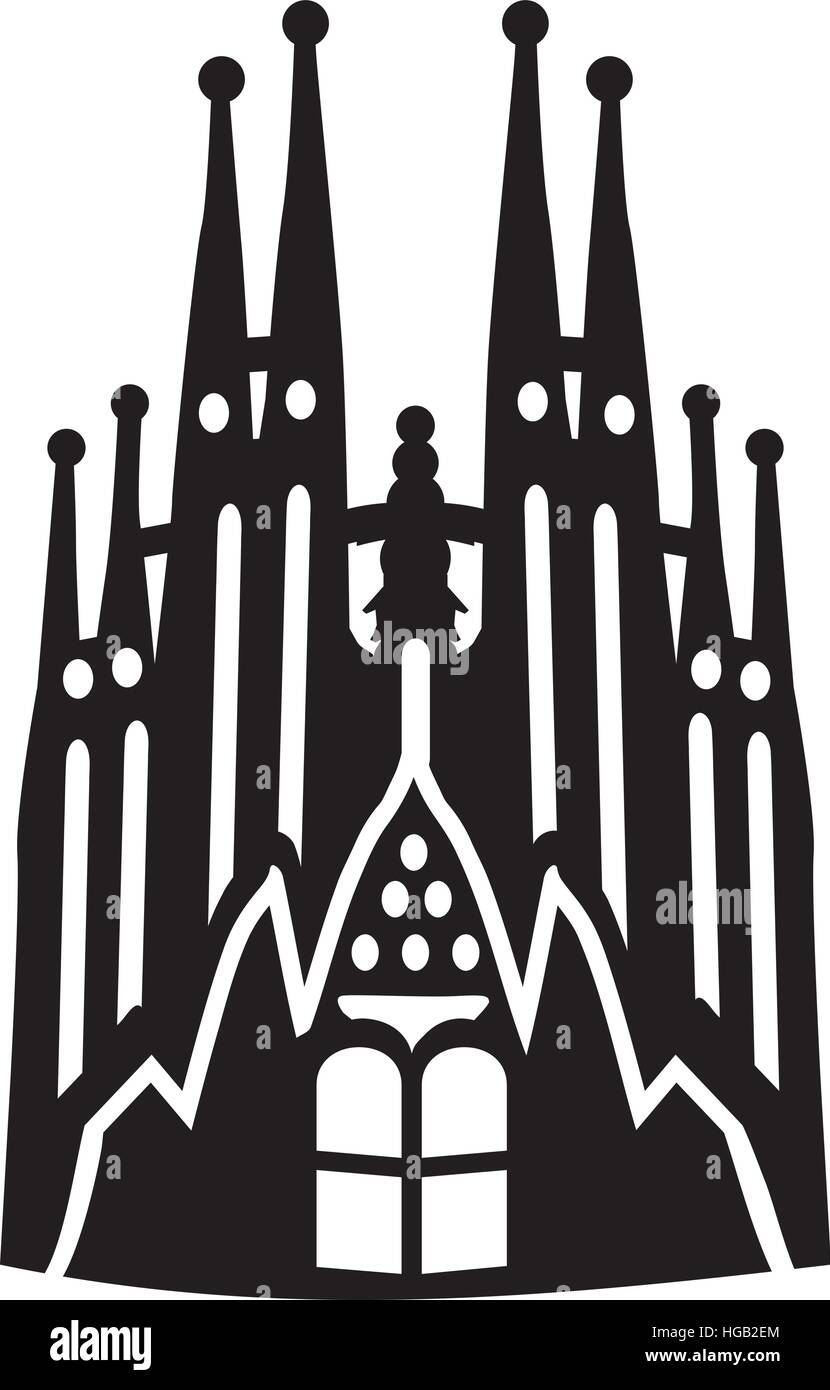 sagrada-familia-silhouette-stock-photos-sagrada-familia-silhouette