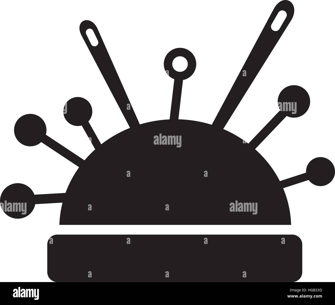 Pincushion sewing machine Stock Vector Images - Alamy