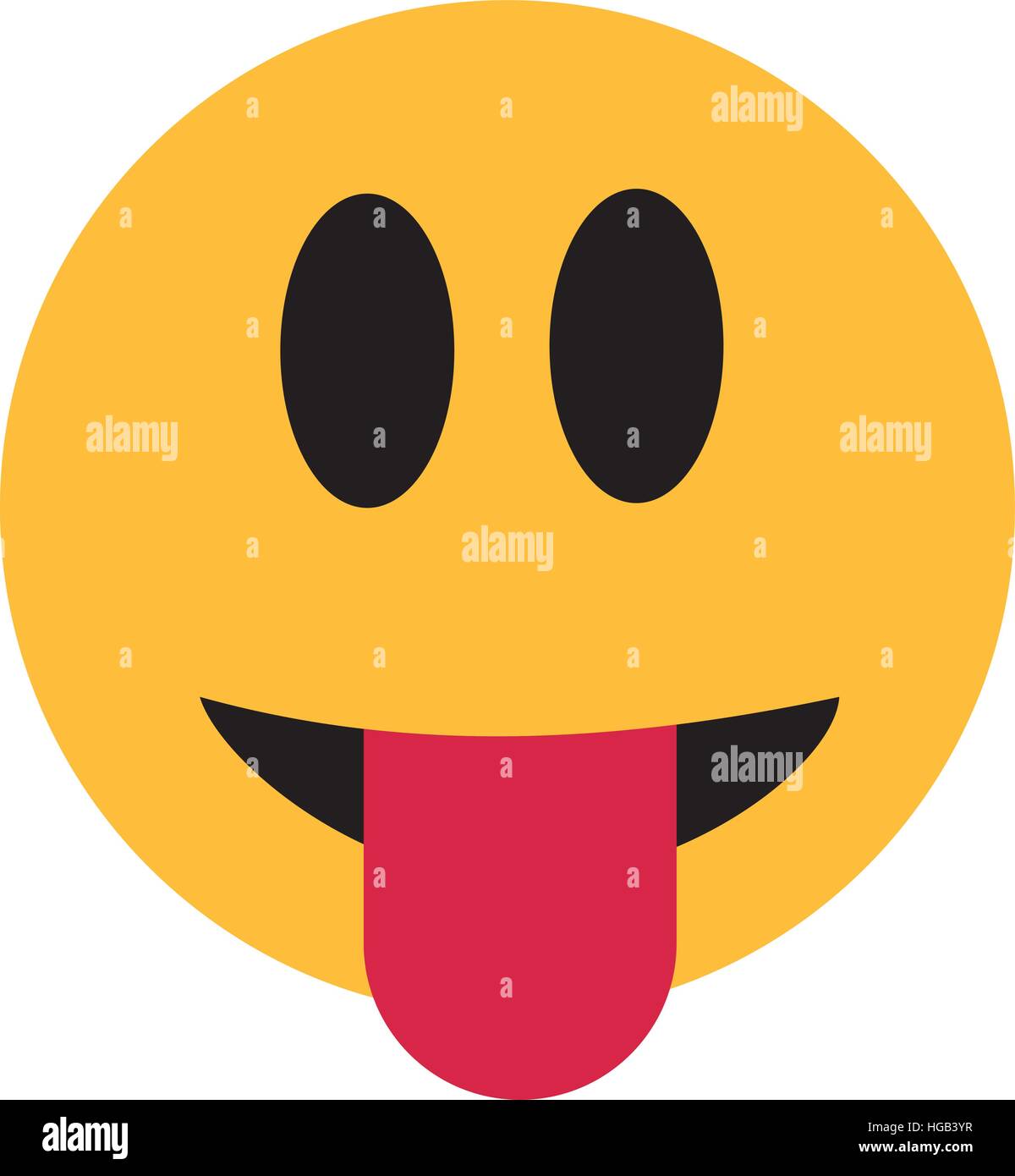 Smiley sticking out tongue Stock Vector