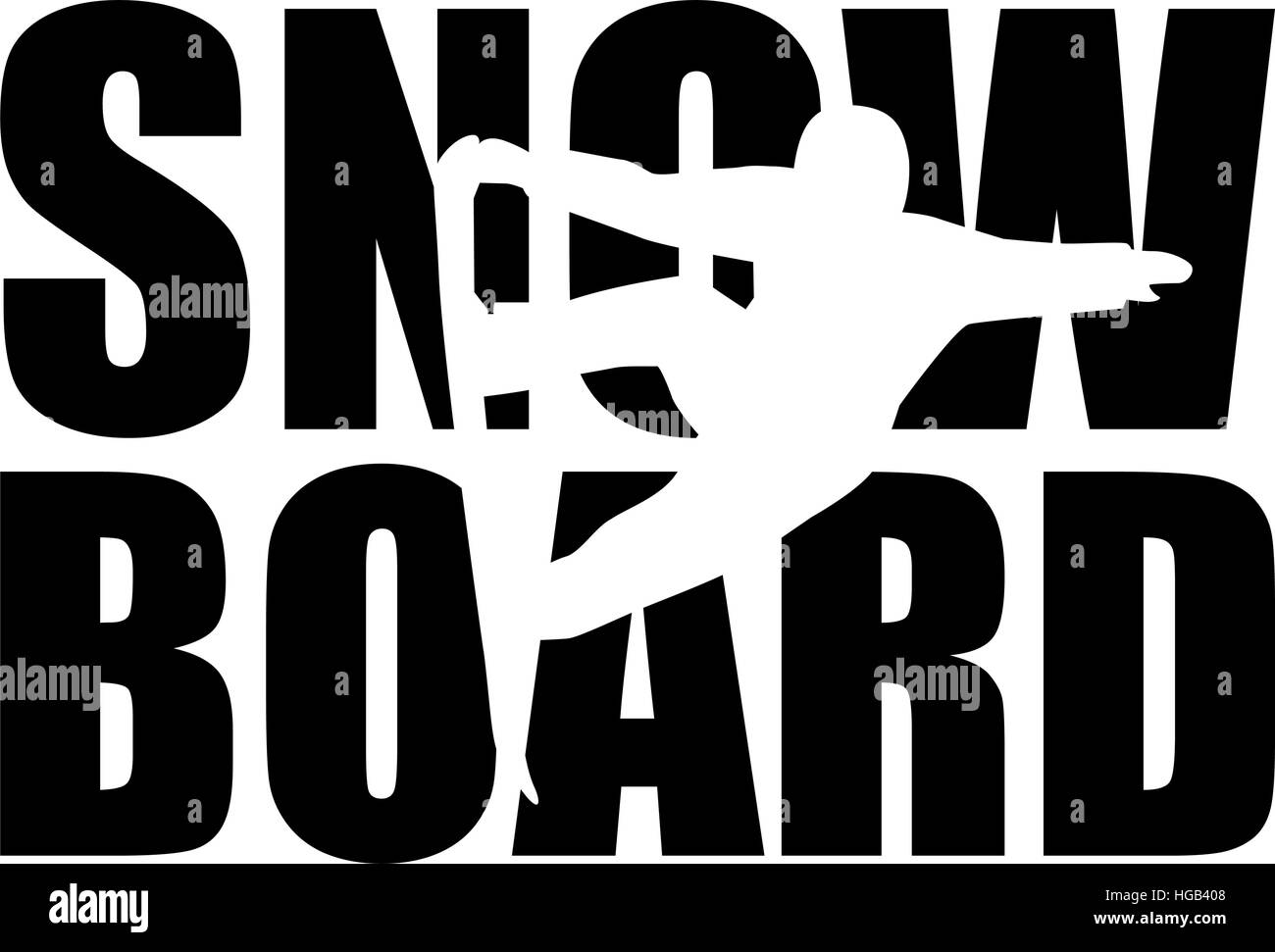 Snowboarding word Stock Vector Images Alamy