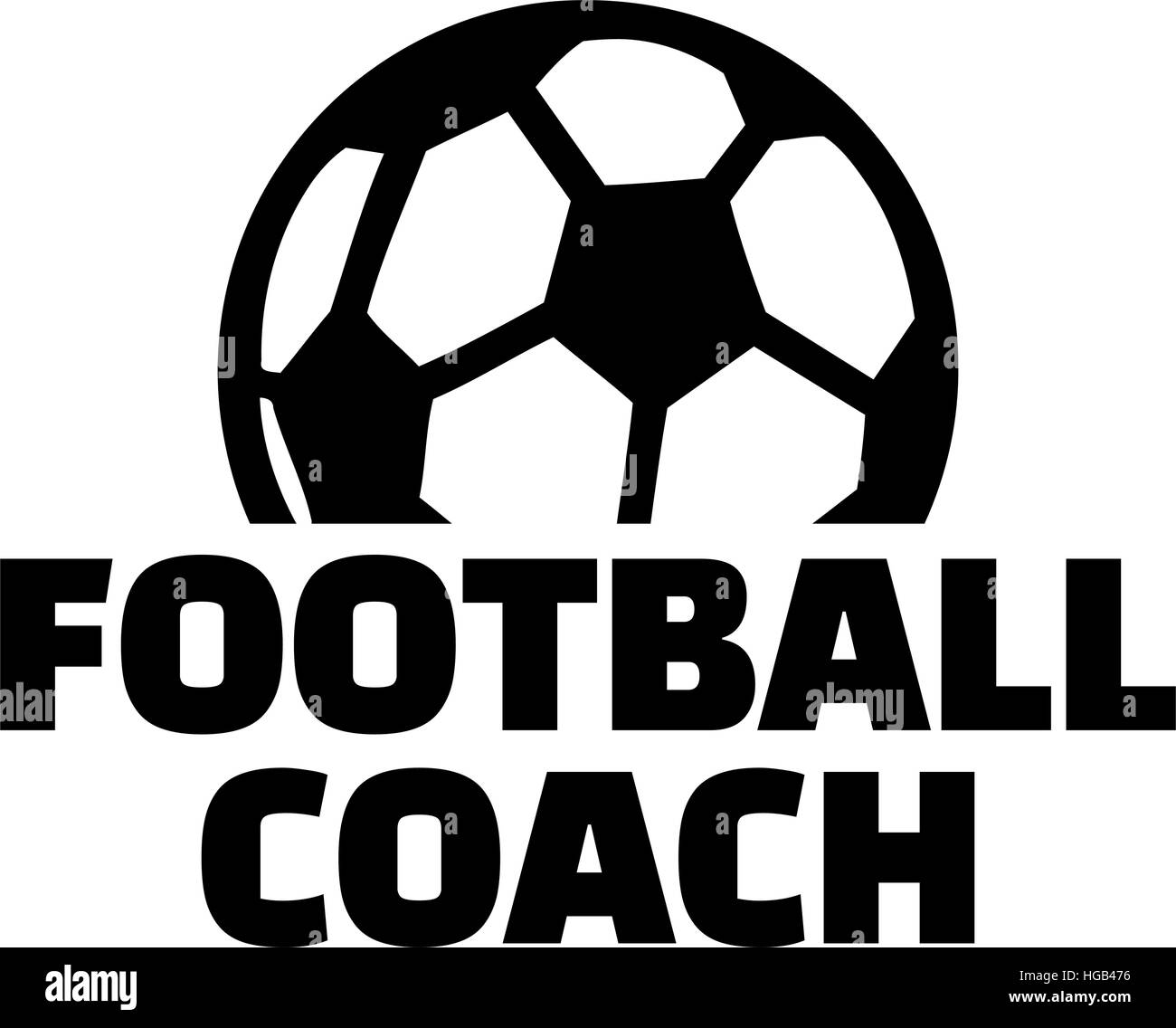 Football coach with ball Stock Vector Image & Art Alamy