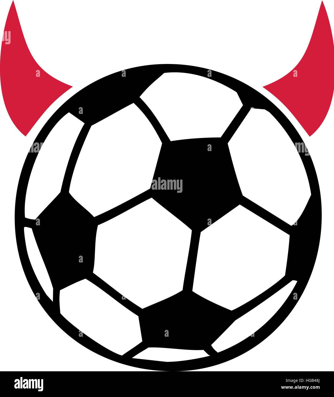 Devil soccer ball Stock Vector Image & Art Alamy