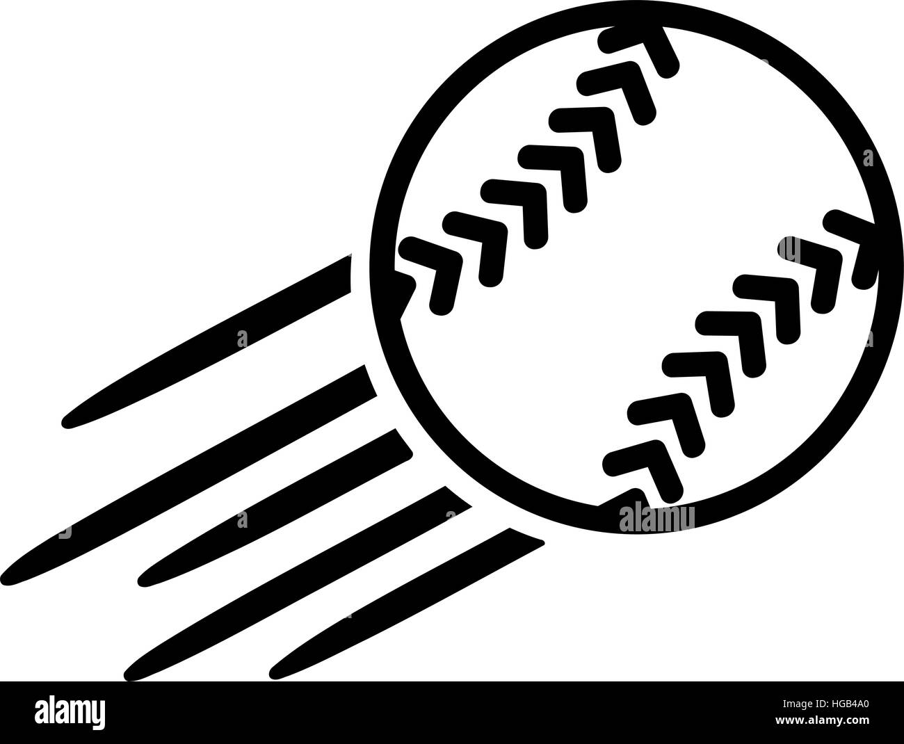 Flying fast Softball Stock Vector Image & Art - Alamy