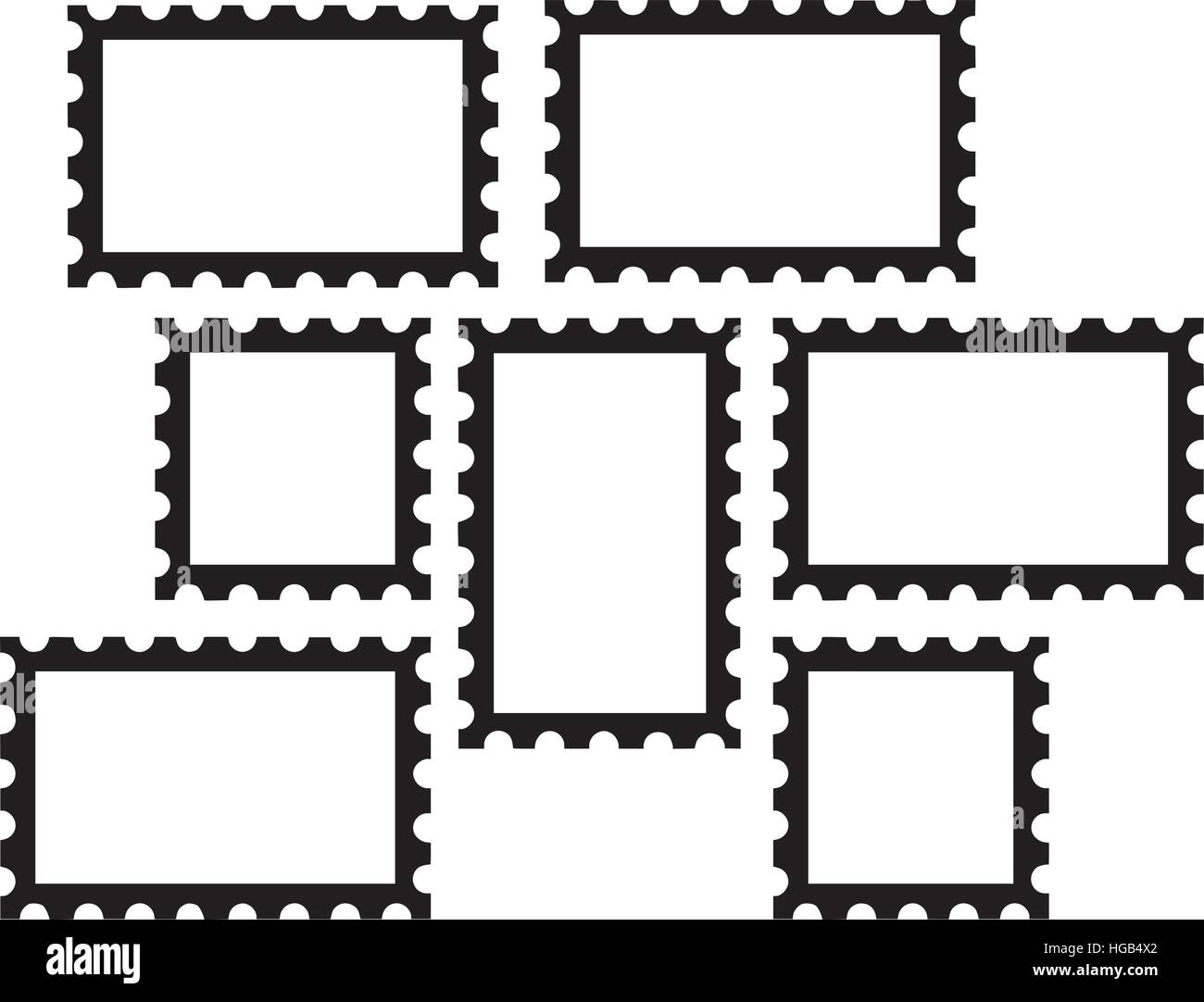 Set of postage stamps Stock Vector Image & Art Alamy