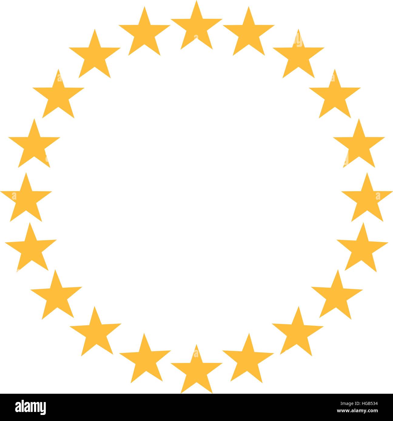 Stars In Circle Shape Stock Vector Image And Art Alamy