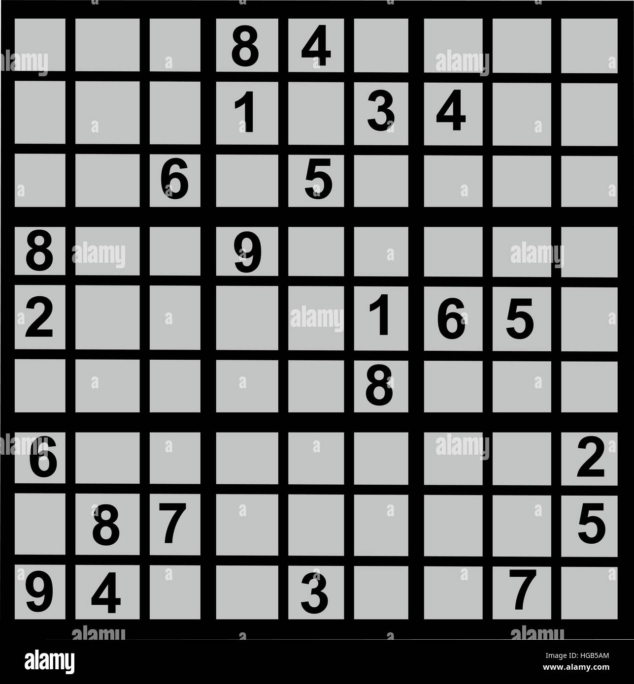 Sudoku game Stock Vector